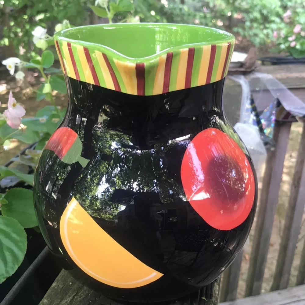 Crate & Barrel Ceramic Pitcher
